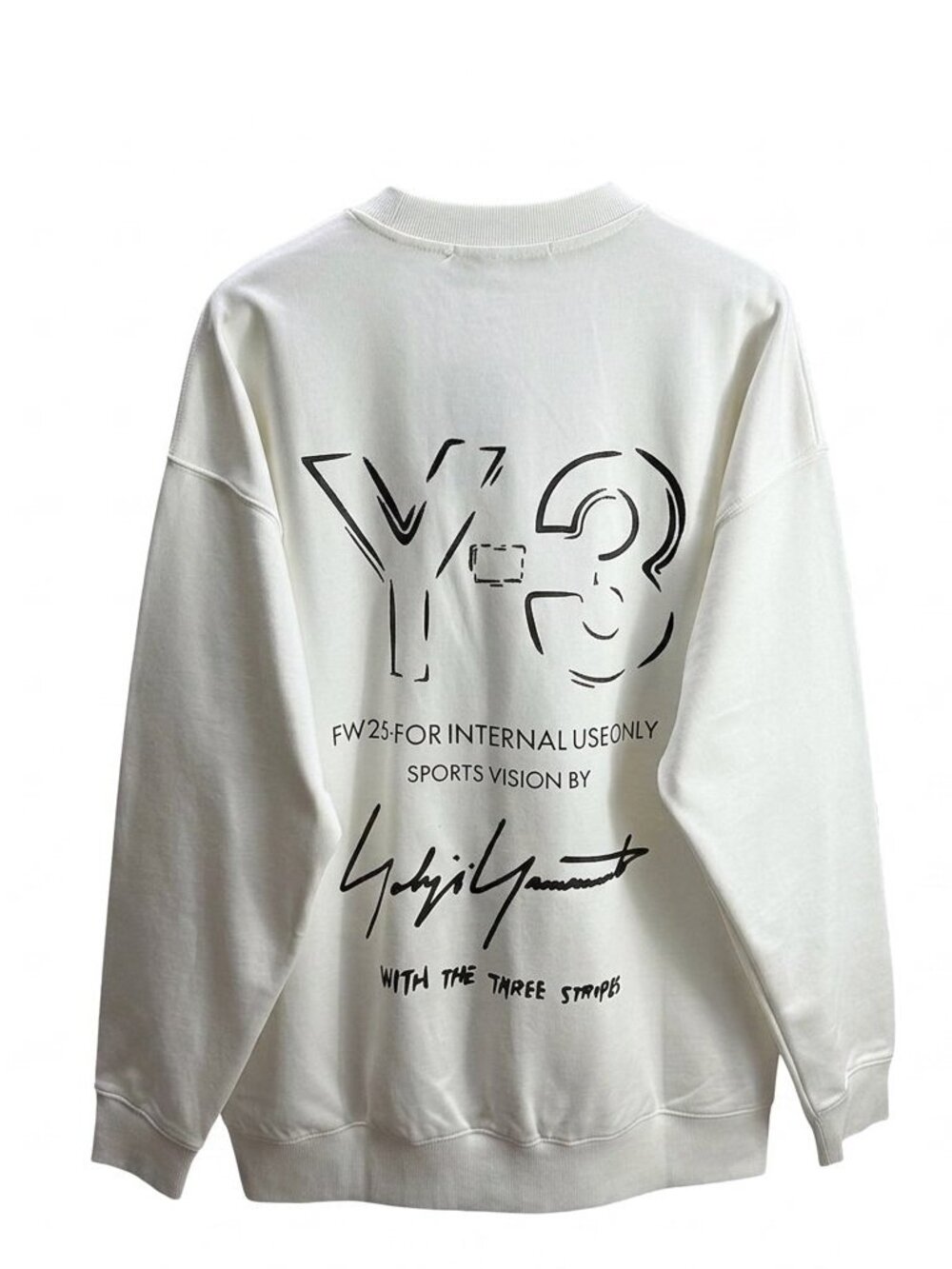Y-3 Emblem Loose-Fit, long Sleeve Sweater